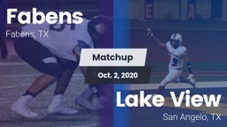 Matchup: Fabens  vs. Lake View  2020