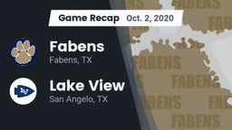 Recap: Fabens  vs. Lake View  2020