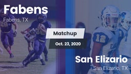 Matchup: Fabens  vs. San Elizario  2020