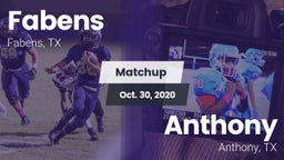 Matchup: Fabens  vs. Anthony  2020