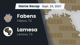 Recap: Fabens  vs. Lamesa  2021