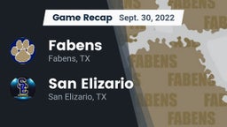 Recap: Fabens  vs. San Elizario  2022