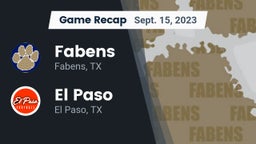 Recap: Fabens  vs. El Paso  2023