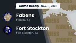 Recap: Fabens  vs. Fort Stockton  2023