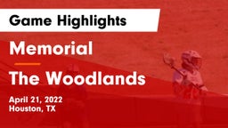 Memorial  vs The Woodlands  Game Highlights - April 21, 2022