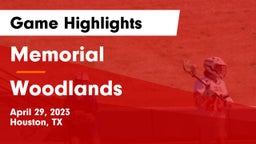Memorial  vs Woodlands Game Highlights - April 29, 2023
