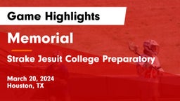 Memorial  vs Strake Jesuit College Preparatory Game Highlights - March 20, 2024