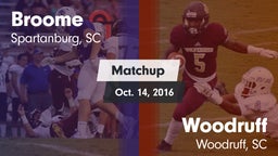 Matchup: Broome  vs. Woodruff  2016