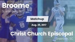 Matchup: Broome  vs. Christ Church Episcopal  2017