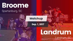 Matchup: Broome  vs. Landrum  2017