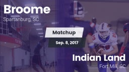 Matchup: Broome  vs. Indian Land  2017