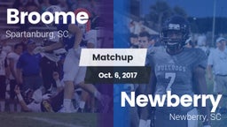 Matchup: Broome  vs. Newberry  2017