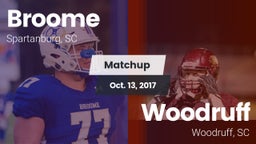 Matchup: Broome  vs. Woodruff  2017