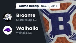 Recap: Broome  vs. Walhalla  2017