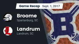 Recap: Broome  vs. Landrum  2017