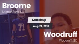 Matchup: Broome  vs. Woodruff  2018