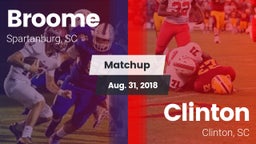 Matchup: Broome  vs. Clinton  2018