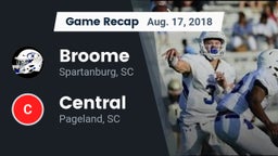 Recap: Broome  vs. Central  2018
