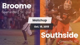 Matchup: Broome  vs. Southside  2019