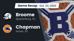 Recap: Broome  vs. Chapman  2020