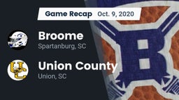 Recap: Broome  vs. Union County  2020