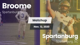 Matchup: Broome  vs. Spartanburg  2020