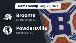 Recap: Broome  vs. Powdersville  2021