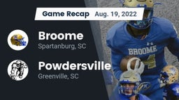 Recap: Broome  vs. Powdersville  2022