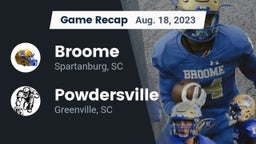 Recap: Broome  vs. Powdersville  2023