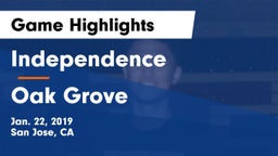 Independence  vs Oak Grove Game Highlights - Jan. 22, 2019