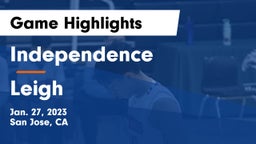 Independence  vs Leigh  Game Highlights - Jan. 27, 2023