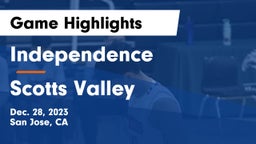 Independence  vs Scotts Valley  Game Highlights - Dec. 28, 2023
