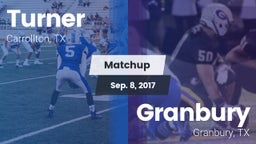 Matchup: Turner  vs. Granbury  2017