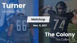 Matchup: Turner  vs. The Colony  2017