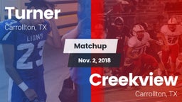 Matchup: Turner  vs. Creekview  2018