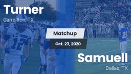 Matchup: Turner  vs. Samuell  2020