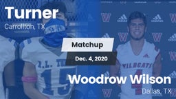 Matchup: Turner  vs. Woodrow Wilson  2020