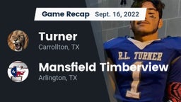Recap: Turner  vs. Mansfield Timberview  2022