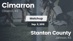 Matchup: Cimarron  vs. Stanton County  2016