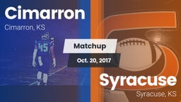 Matchup: Cimarron  vs. Syracuse  2017