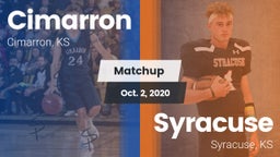 Matchup: Cimarron  vs. Syracuse  2020