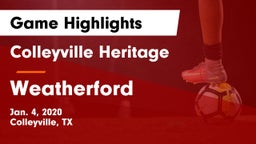 Colleyville Heritage  vs Weatherford  Game Highlights - Jan. 4, 2020