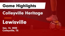 Colleyville Heritage  vs Lewisville  Game Highlights - Jan. 14, 2020