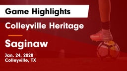 Colleyville Heritage  vs Saginaw  Game Highlights - Jan. 24, 2020