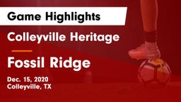 Colleyville Heritage  vs Fossil Ridge  Game Highlights - Dec. 15, 2020