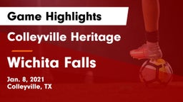 Colleyville Heritage  vs Wichita Falls  Game Highlights - Jan. 8, 2021