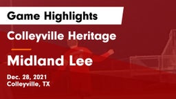 Colleyville Heritage  vs Midland Lee  Game Highlights - Dec. 28, 2021