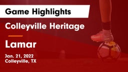 Colleyville Heritage  vs Lamar  Game Highlights - Jan. 21, 2022