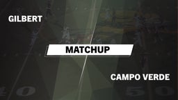 Matchup: Gilbert  vs. Campo Verde High 2016