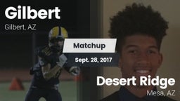 Matchup: Gilbert  vs. Desert Ridge  2017